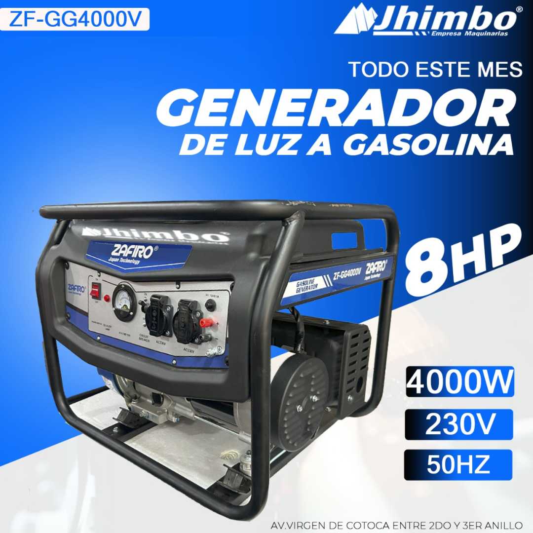 Generador de luz 4000W Bolivia